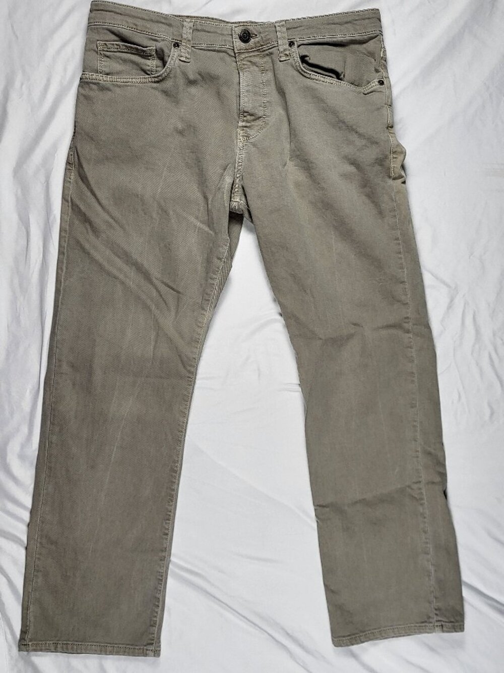 Mavi Matt Jeans Men's Size 34x30 Green Relaxed Straight Leg Preppy City